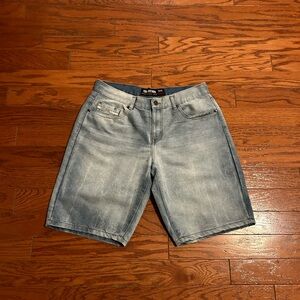 Ecko Unltd. light wash jorts 34”